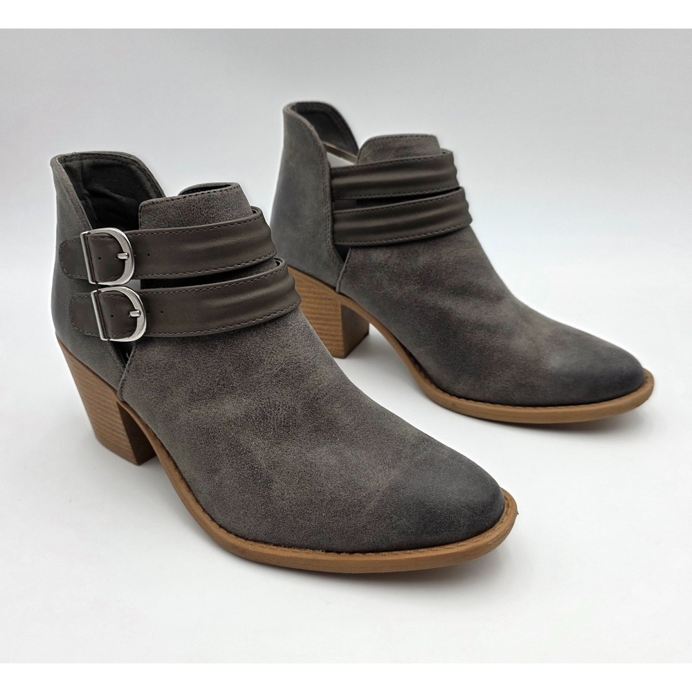 Womens Qupid Booties Size 8.5 Gray New Super Cute
